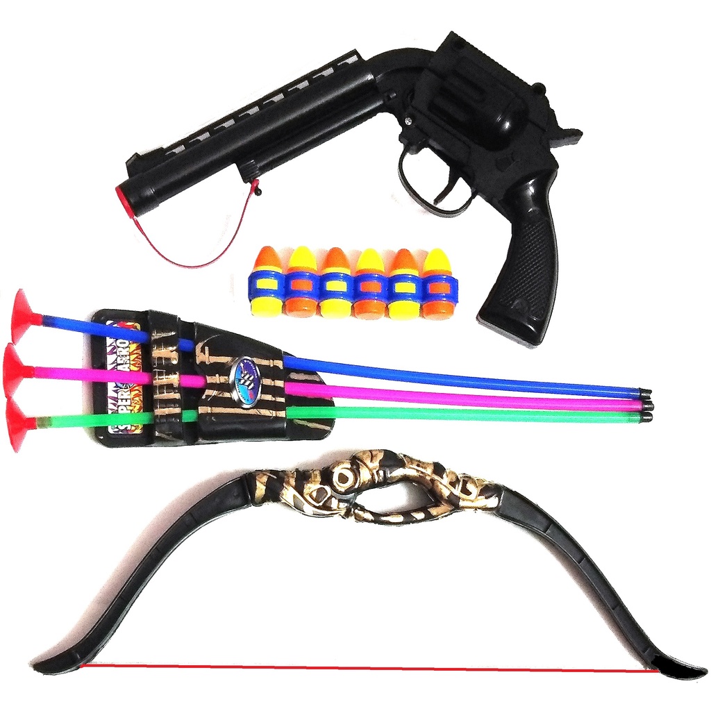 Gun Toys for Boys With Bullets, Archery Bows and Arrows & Quiver ...