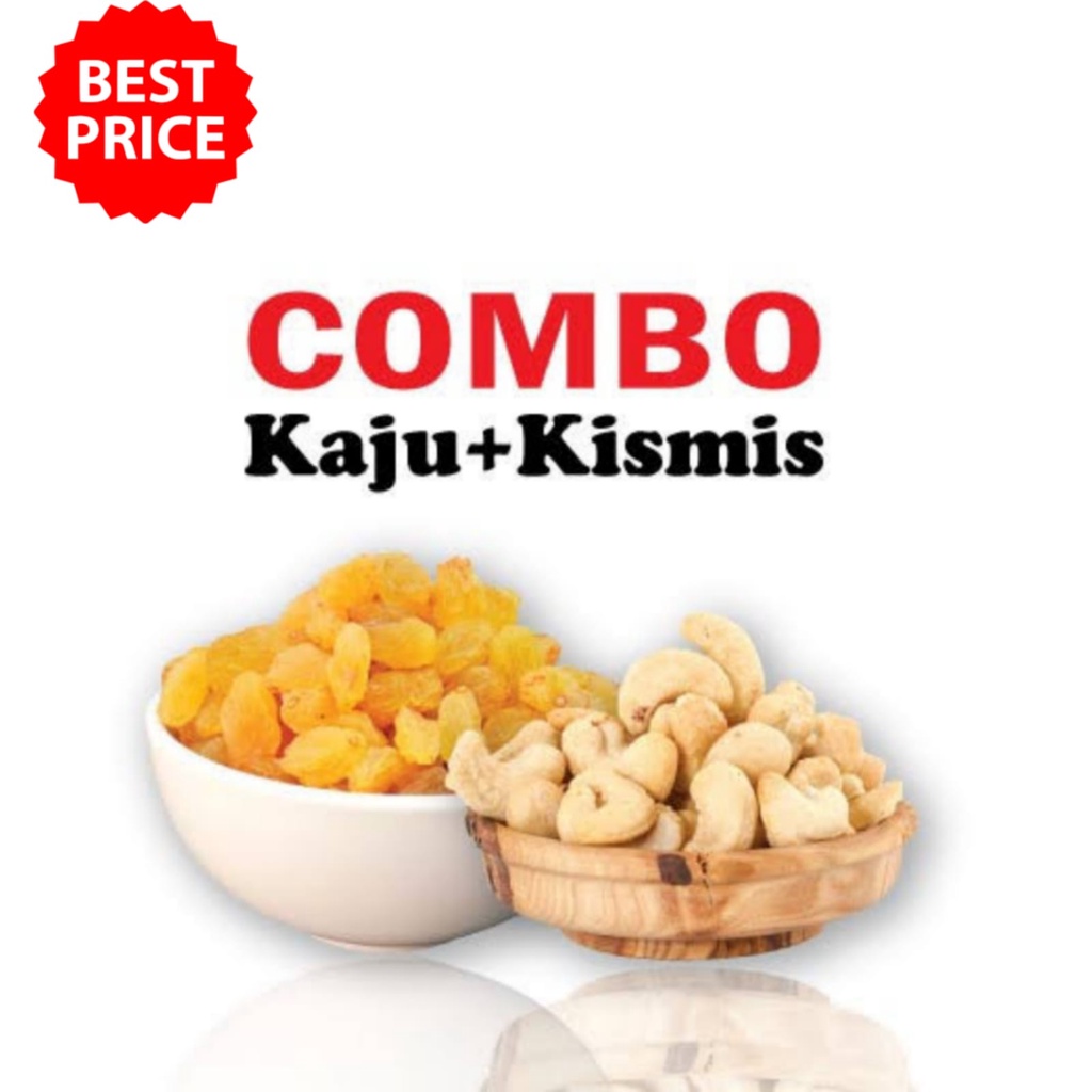 KAJU KISHMISH COMBO PACK (CASHEW NUTS 100g + Raisin 250 gm) Shopee India
