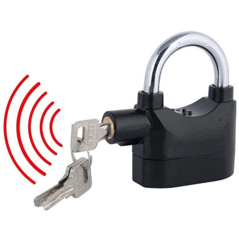 1 pc 70 mm Heavy Duty Multi Purpose Security Siren Lock Alarm Padlock-Brand New 