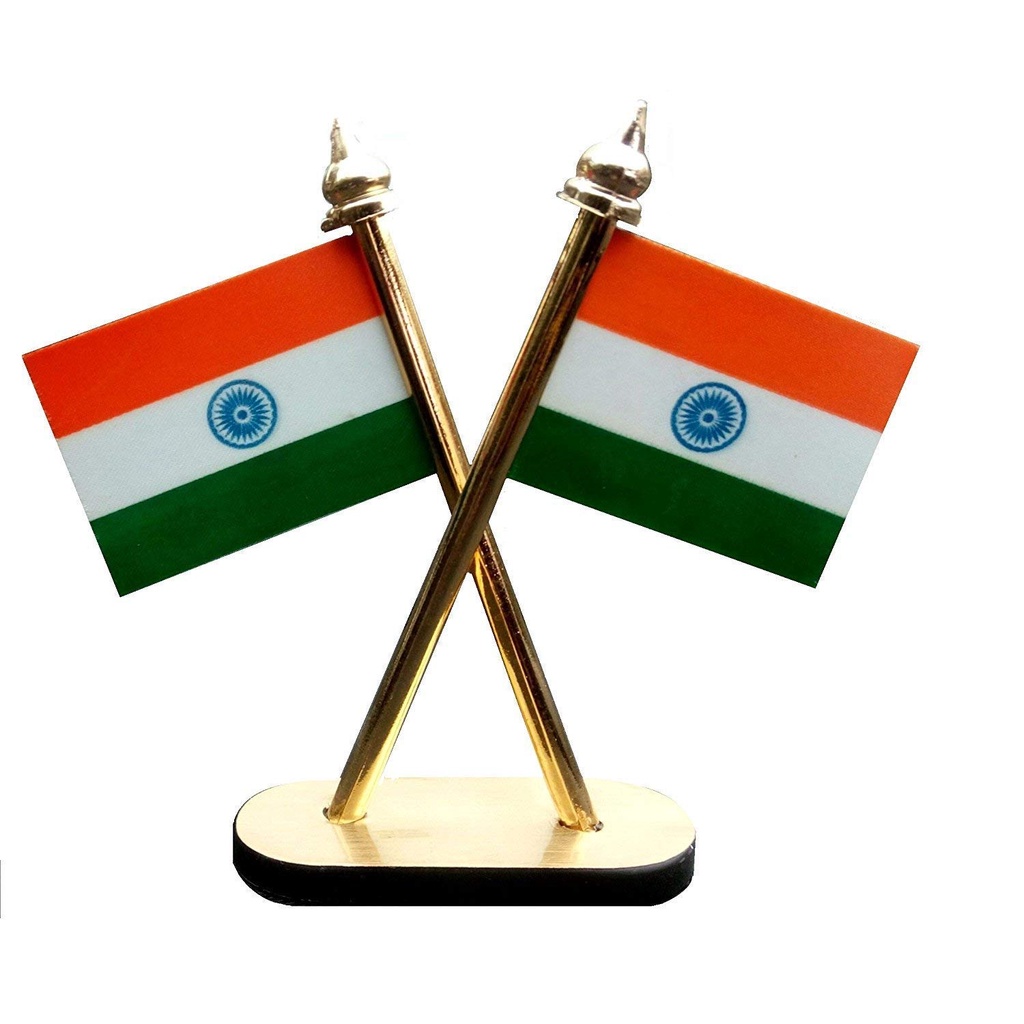 PNASGL STORE Indian Flag for Car Dashboard, Flag for Office Table, Flag