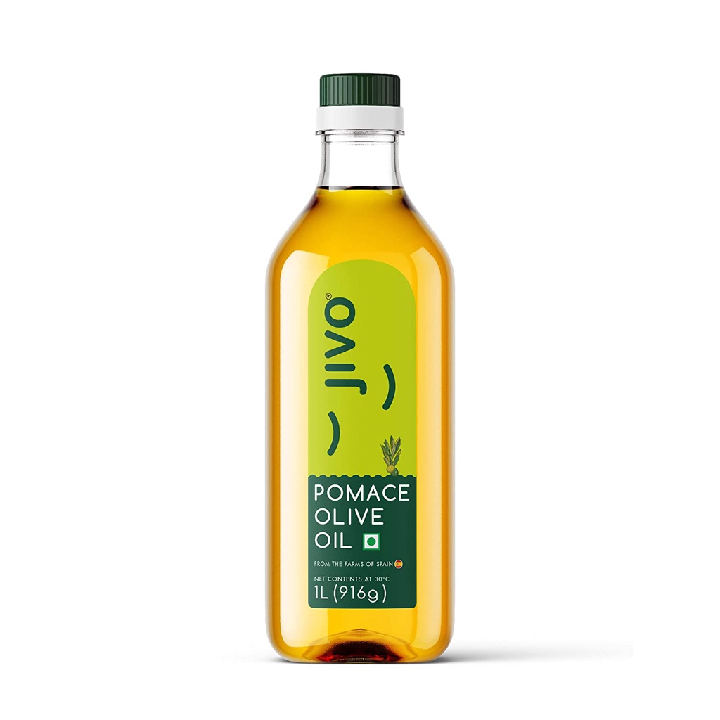 Jivo Daily Cooking Pomace Olive Oil 1 Ltr, Rich in MUFA, Low in