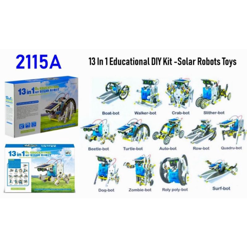 MT HUB 13-in-1 Education Solar Robot Toys Solar & 13 in 1 Magnetic Family  Board Game (Education Solar Robot) | Shopee India