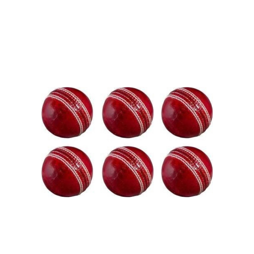 KEYSTONE 2piece Cricket Kit Combo Set Of 6 Balls Cricket Leather Ball