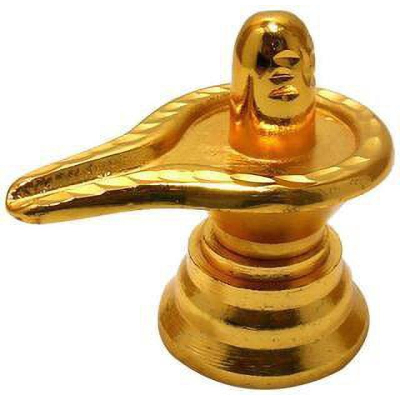 Morir 24KT Gold Plated Big Size Shivling Statue Shiva Lingam Hindu ...