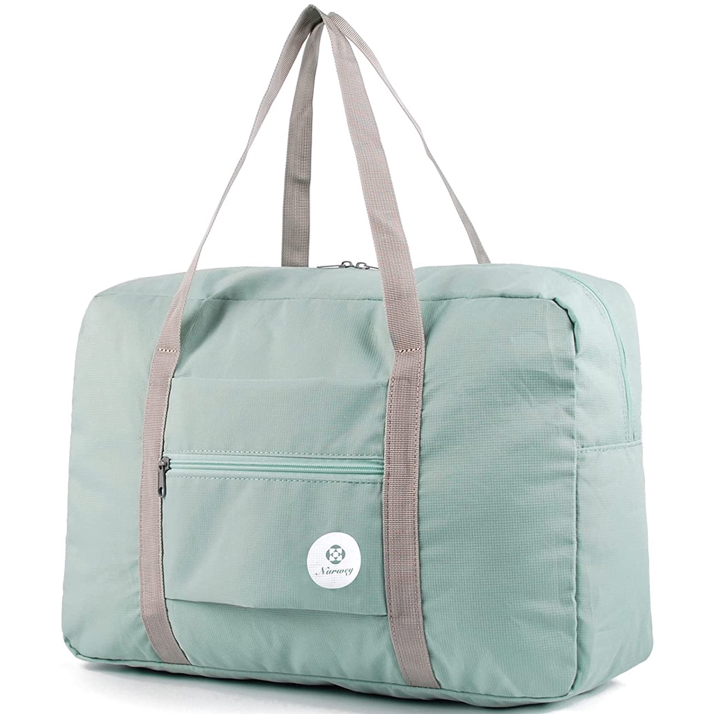 Wandf Foldable Travel Duffel Bag Luggage Sports Gym Water Resistant Nylon Hot Pink 
