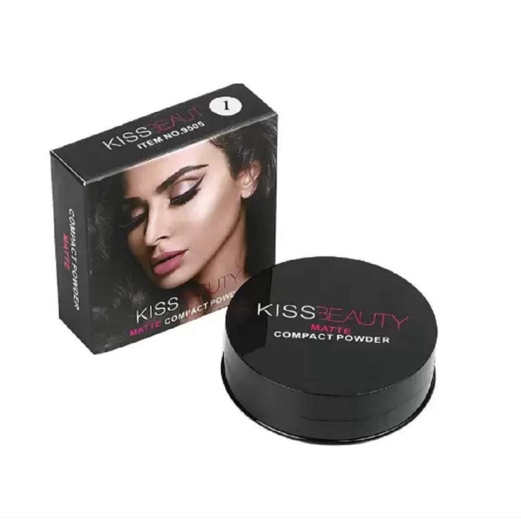 KISS BEAUTY BLACK COMPACT POWDER | Shopee India