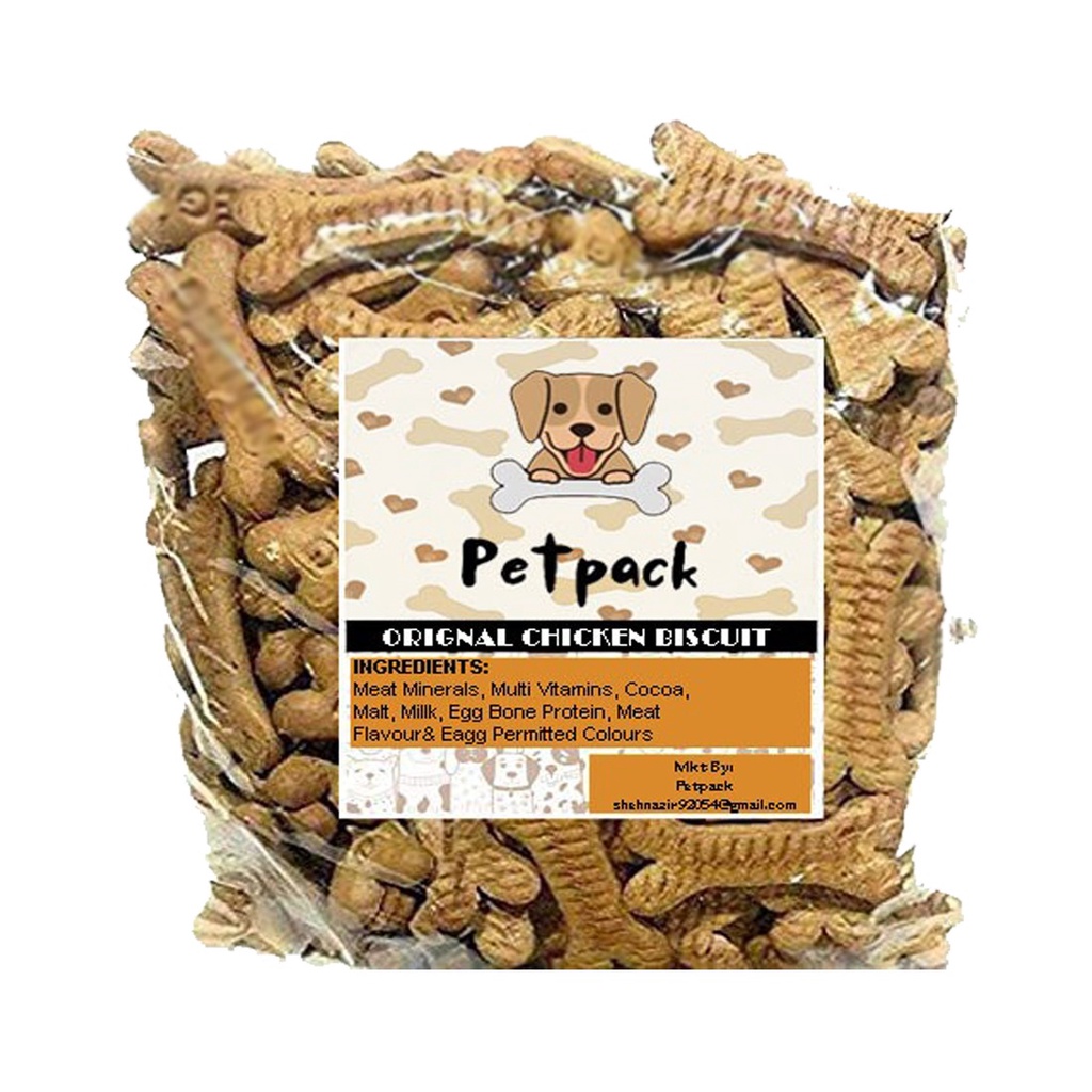Petpack Real Chicken Puppy Biscuits, Chicken Flavour, Dog Treat 1 Kg Shopee India