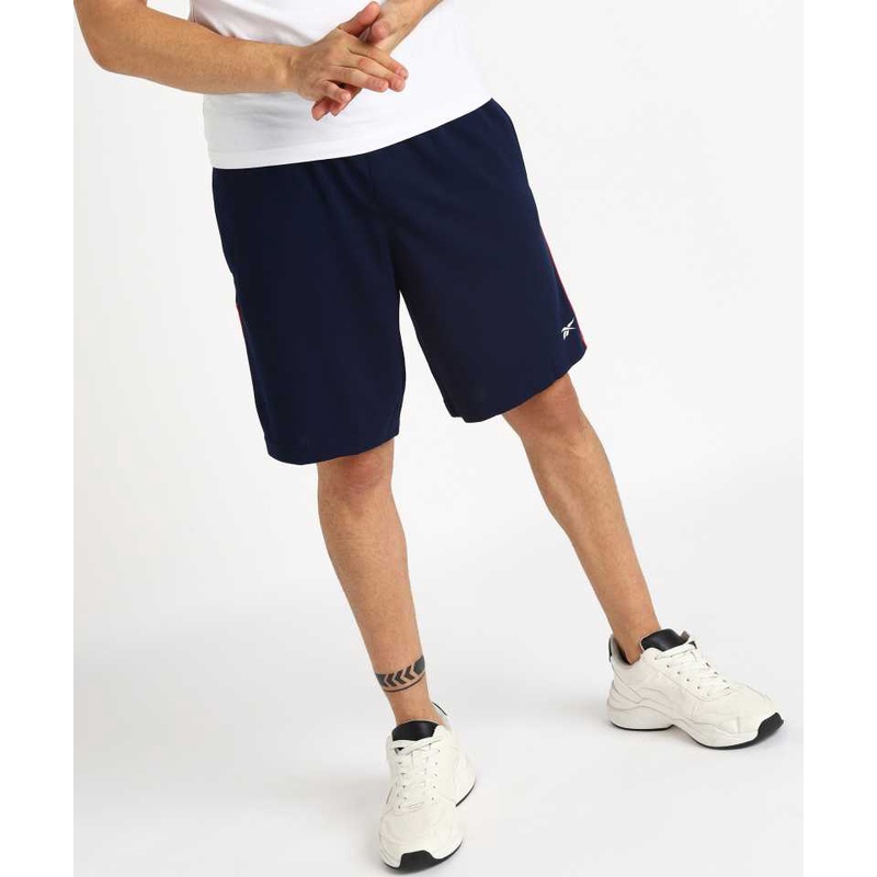 MAIKANONG Men's Cotton Workout Shorts 3/4 Pants Color Block Gym Shorts Joggers with Zipper Pockets
