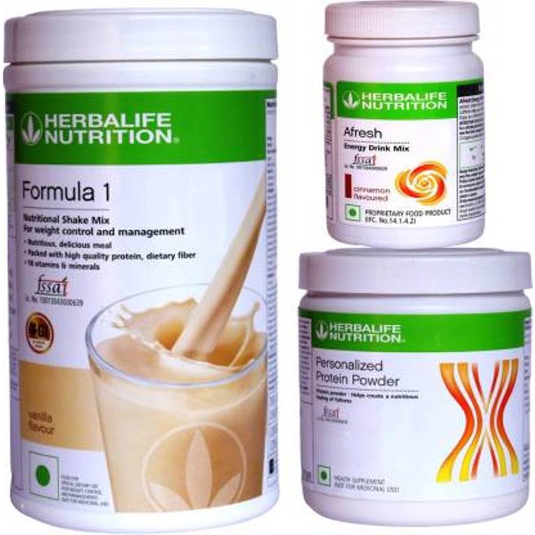 HERBALIFE Weight Loss ComboFormula 1 Shake Mix, Protein Powder, Afresh Energy Drink Mix Energy