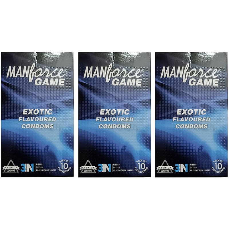 manforce-game-exotic-flavoured-condoms-condom-set-of-3-10-sheets