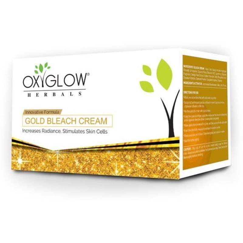 OXYGLOW Gold Bleach Cream in Innovation Formula (240 g) | Shopee India