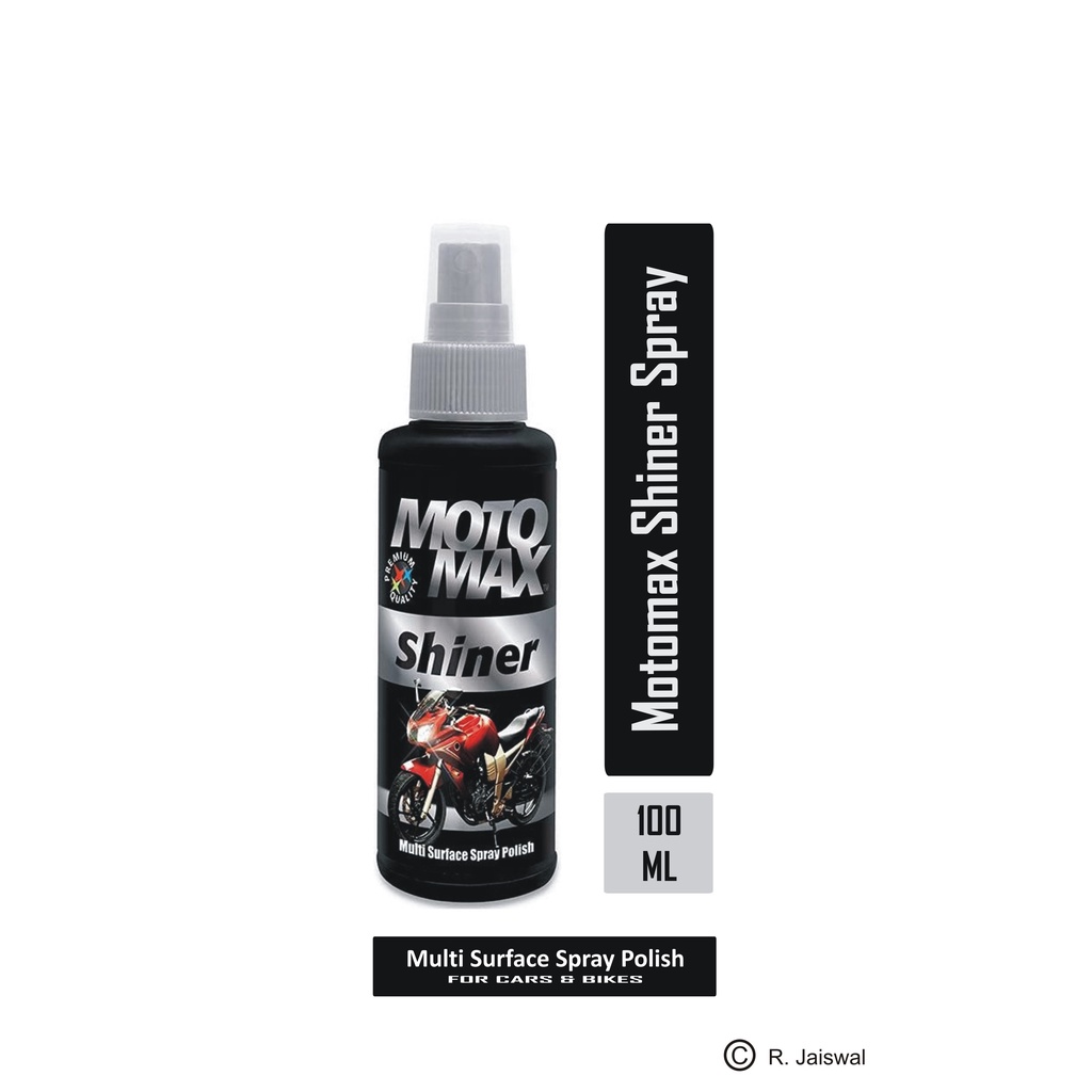Pidilite MOTOMAX Shiner Multi surface Spray Polish 100 ML Cleans and