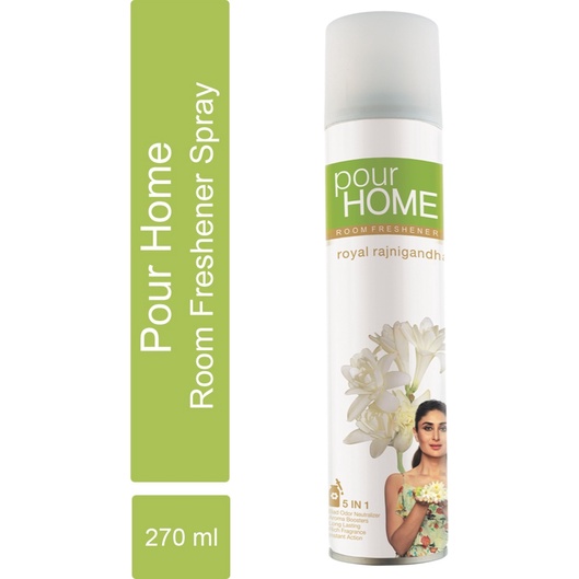 POUR HOME Room Freshener Royal Rajni Gandha 270 Ml Spray (270 ml