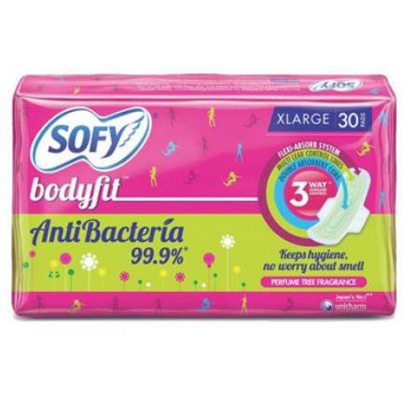 SOFY Anti Bacteria Xl 30 Sanitary Pad Pack Of 30 Shopee India