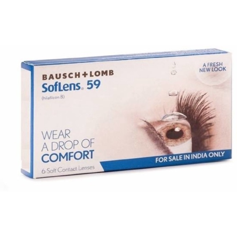 BAUSCH & LOMB Monthly Disposable (-2, Colored Contact Lenses, Pack Of 6 ...